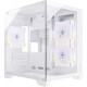 GABINETE GAMER FORTREK CLARITY BRANCO LATERAL VIDRO