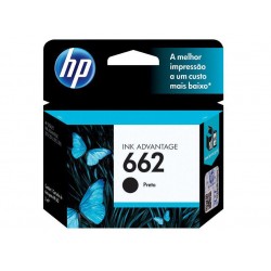 Cartucho de Tinta HP 662 Preto - Original