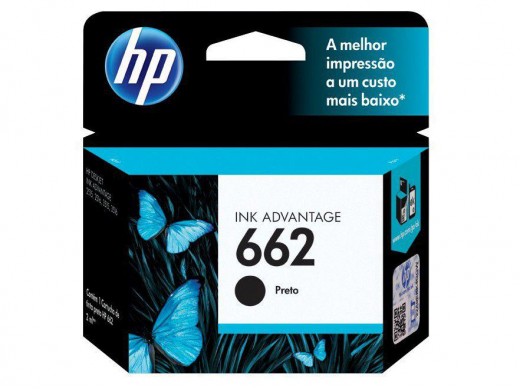 Cartucho de Tinta HP 662 Preto - Original