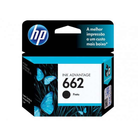 Cartucho de Tinta HP 662 Preto - Original