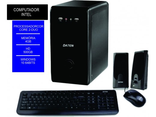 Computador UDP Daten DVCD Beginner, Dual-Core, 4GB, 500GB, Windows 10
