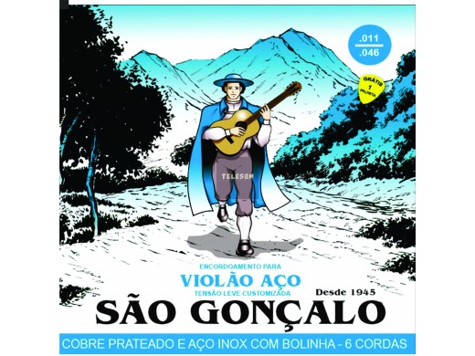 Encordoamento Violão Aço .011 São Gonçalo