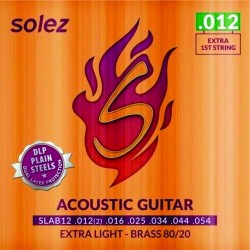 Encordoamento P/ Violão Aço Solez 012