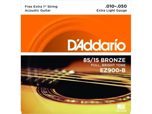 Encordoamento Violão Aço Daddario Ez900-b 0.10 - 0.50