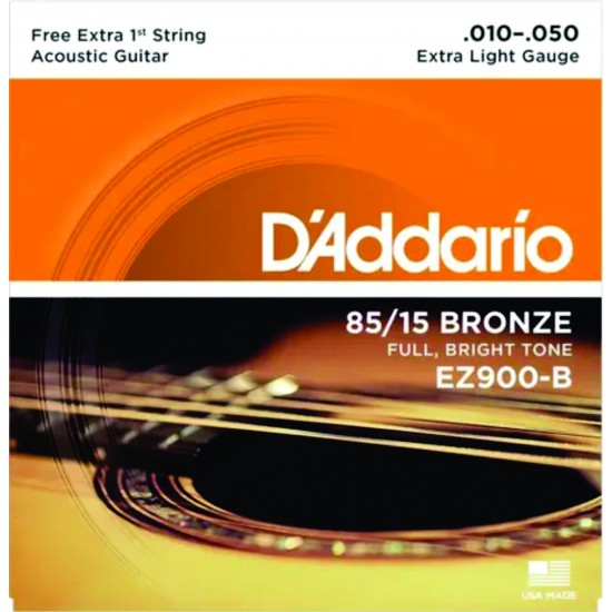 Encordoamento Violão Aço Daddario Ez900-b 0.10 - 0.50
