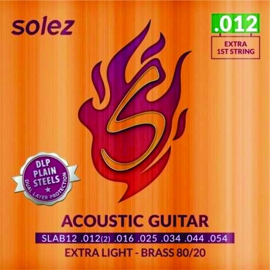 Encordoamento P/ Violão Aço Solez 012