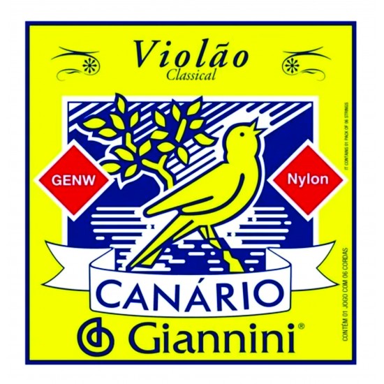 Encordoamento Giannini Violão Genw Nylon Canario