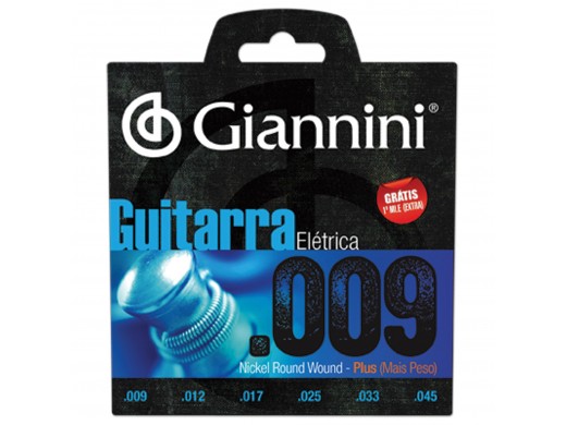 Encordoamento para Guitarra .009 GEEGST9 Plus GIANNINI