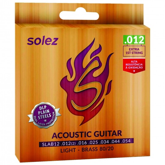 Encordoamento P/ Violão Aço Solez 012