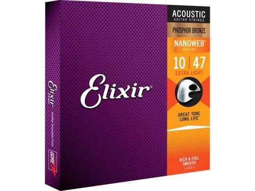 Encordoamento Para Violão .010 Extra Light Phosphor Bronze