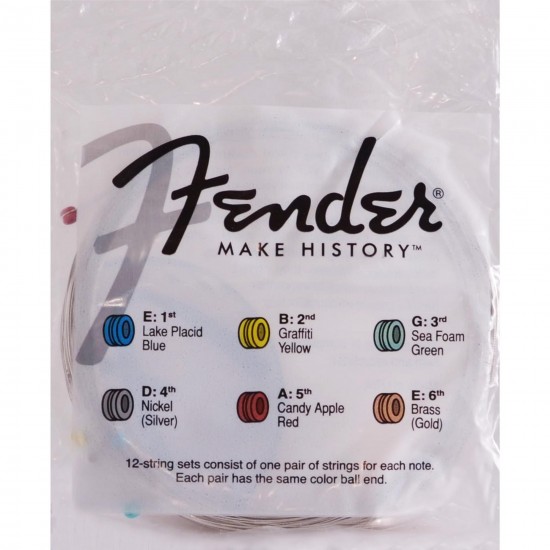 Encordoamento para Guitarra Aço .011 250M Niquelado FENDER