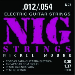 Encordoamento Para Guitarra - Nig N72 .012-54