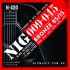 Encordoamento Violão Aço NIG 009 Bronze 85/15 6 Cordas N-490