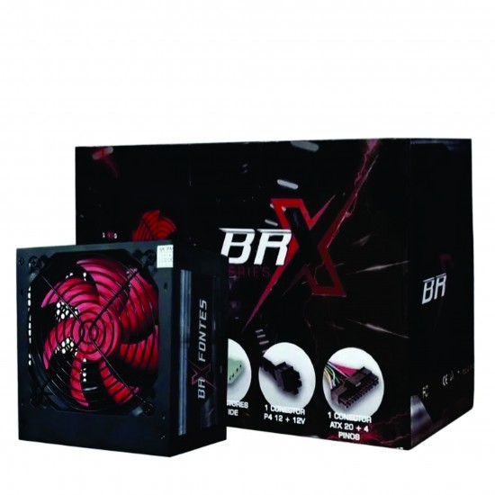 Fonte BRX 850W PFC Ativo - B-S850W Bivolt