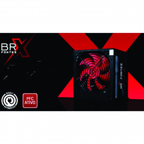 Fonte BRX 850W PFC Ativo - B-S850W Bivolt