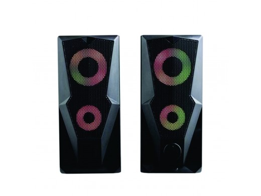 Caixa de Som Gamer 2.0 15W RMS Led RGB USB SP330 - Multilaser