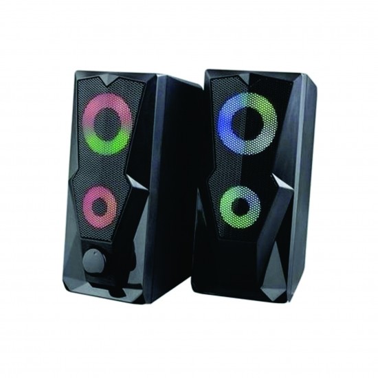 Caixa de Som Gamer 2.0 15W RMS Led RGB USB SP330 - Multilaser