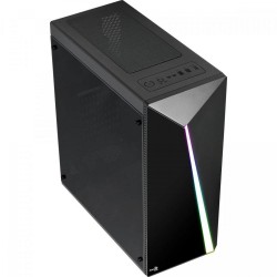 Gabinete Gamer Aerocool Shard Mid Tower, RGB, com FAN, Lateral em Acrílico