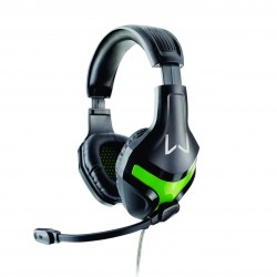 Headset Gamer Warrior Harve P2 Stereo Preto/Verde - PH298