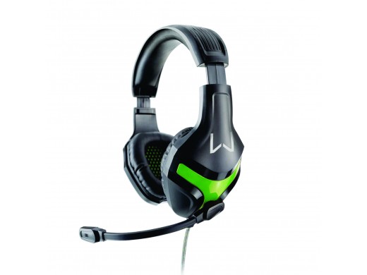 Headset Gamer Warrior Harve P2 Stereo Preto/Verde - PH298