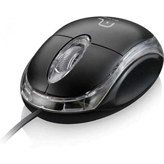 Mouse Aptico USB Classic Preto MO130 - Multilaser