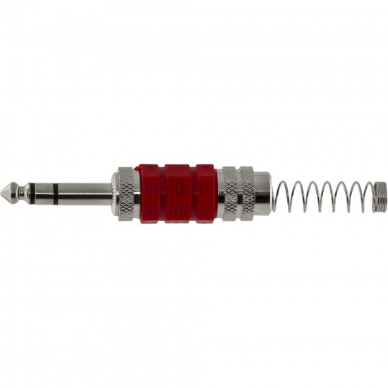 Conector P10 Macho Estéreo Niquelado HJ018S 