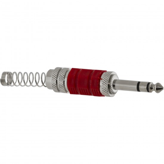 Conector P10 Macho Estéreo Niquelado HJ018S 