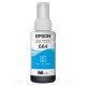 Garrafa de Tinta Original Epson EcoTank 664 Ciano