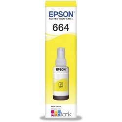  Garrafa de Tinta Original Epson EcoTank 664 Amarelo 