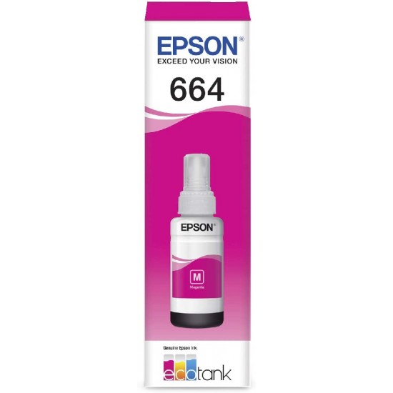 Garrafa de Tinta Original Epson EcoTank 664  Magenta