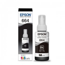 Garrafa de Tinta Original Epson EcoTank 664 Preto 