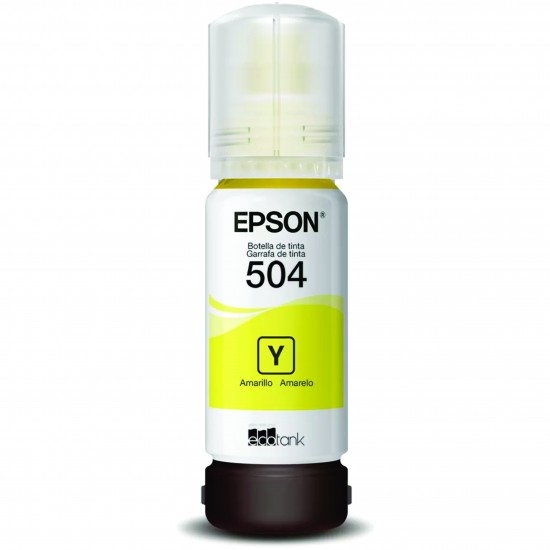 Garrafa de Tinta Epson T504 Amarelo