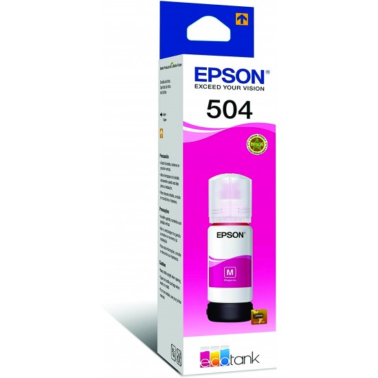 Garrafa de Tinta Epson T504 Magenta
